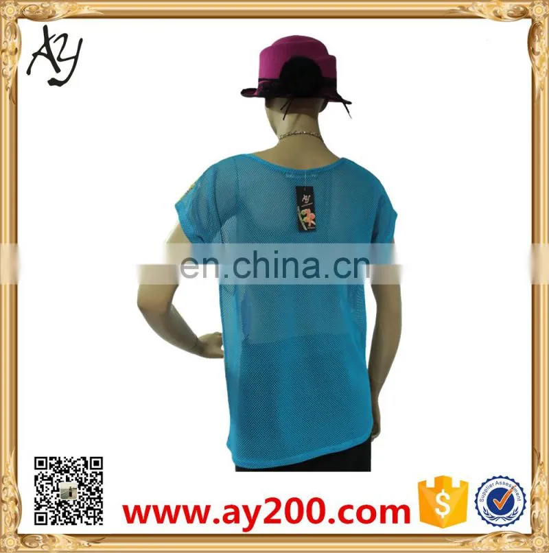Chiffon t shirt women ladies girls rubber print t shirts digital printing t shirt