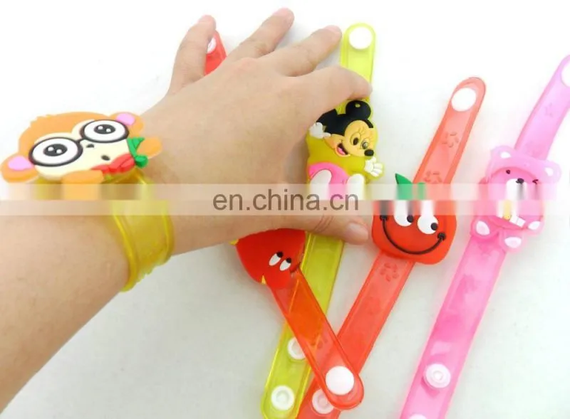 wholesale colorful lovely soft pvc custom led flashing bracelet