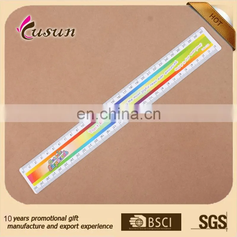 Factory manufacture high quality promotional gift pvc plastic ruler