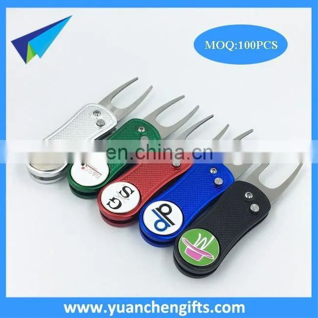 Golf club zinc alloy magnetic ball marker poker chips wholesale