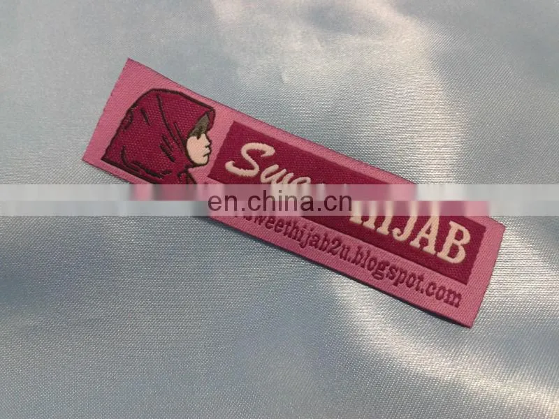 Hot sale lady dress woven main label