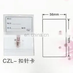 clear waterproof soft plastic name badge holder