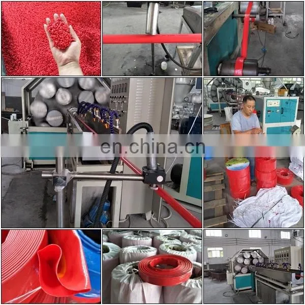 Blue coil PVC Lay flat water pump irrigation discharge hose 6 inch100m*101mm