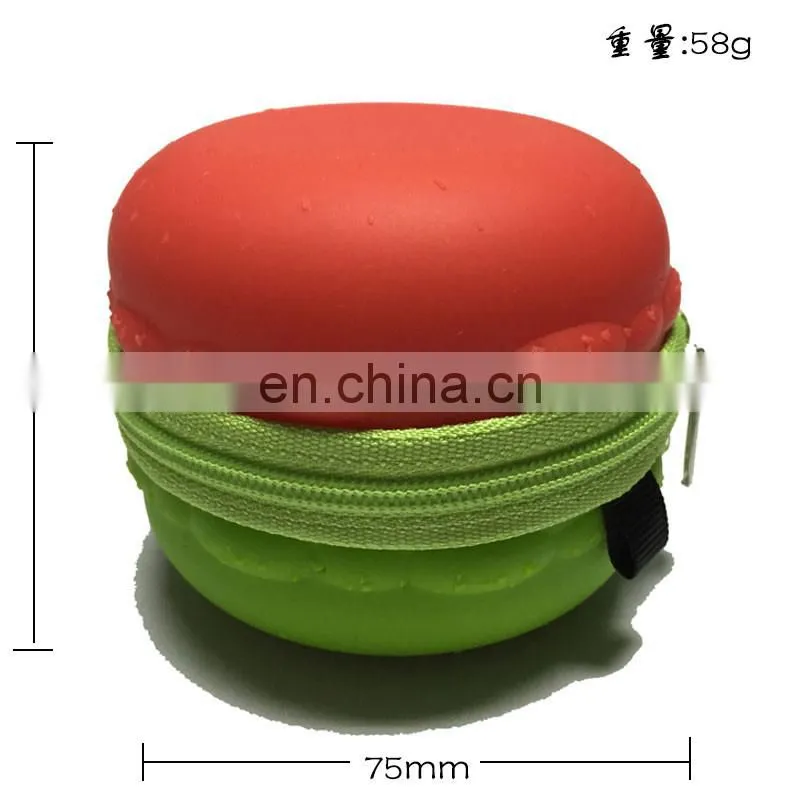 Round Mini Coin Bag Promotions Portable Silicone Change Key Purse Custom Wallet