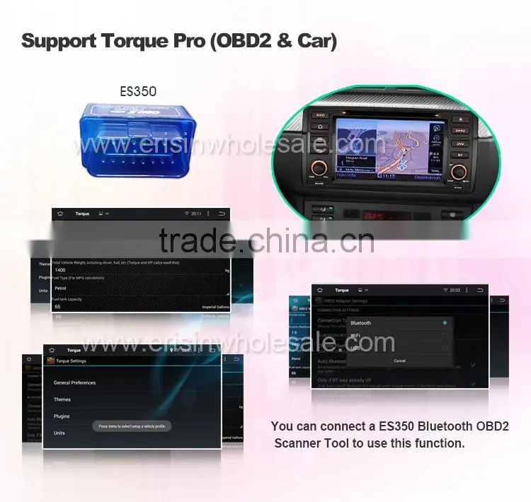 Erisin ES2046B 7" HD Touch Screen Android 4.4.4 E46 3er Car Radio DVD