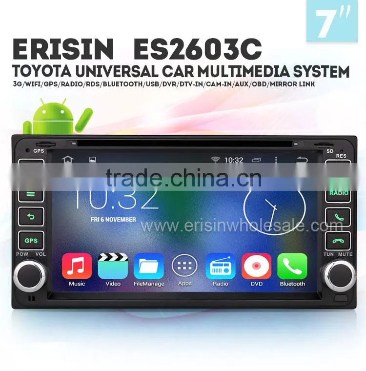 Erisin ES2603C 7 inch Touch Screen Car DVD Player for Toyota Vitz