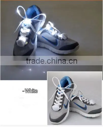 2016 Gift LED Shoe Laces Light Flashing Shoelaces Flat Laces Fashion Creative Gift