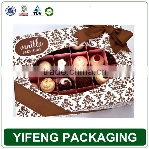 Custom Macaroon Christmas Gift Cake Food Packaging Box