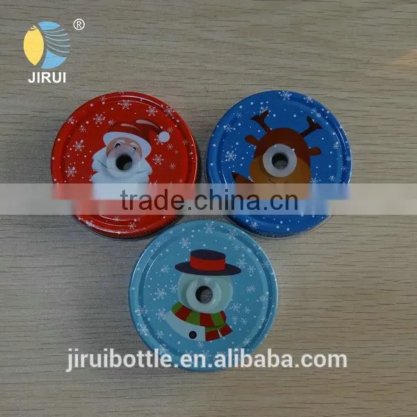 70mm christmas mason jar lids