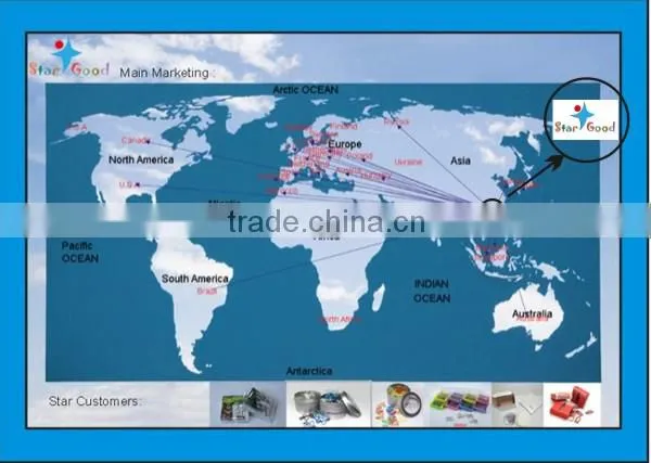 Sweet heart shape paper clip with blister