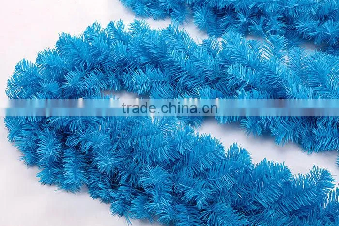 New design 270cm blue christmas garland without decoration
