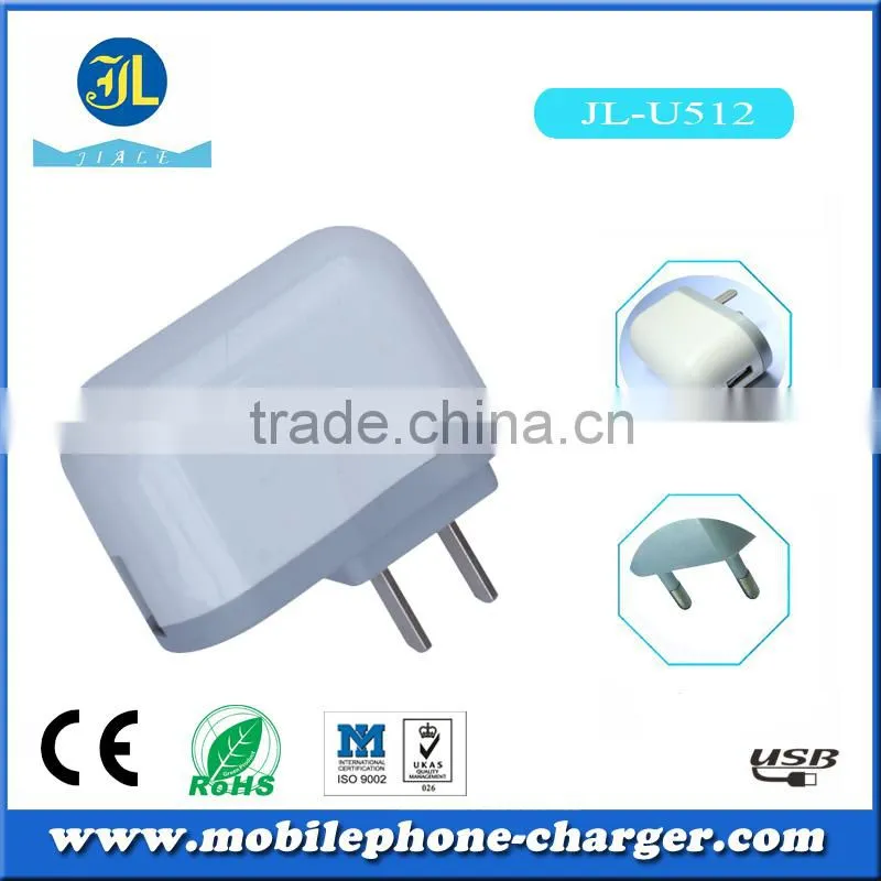 Mobile phone charger multiple plug for your choices usb wall charger with fatory price