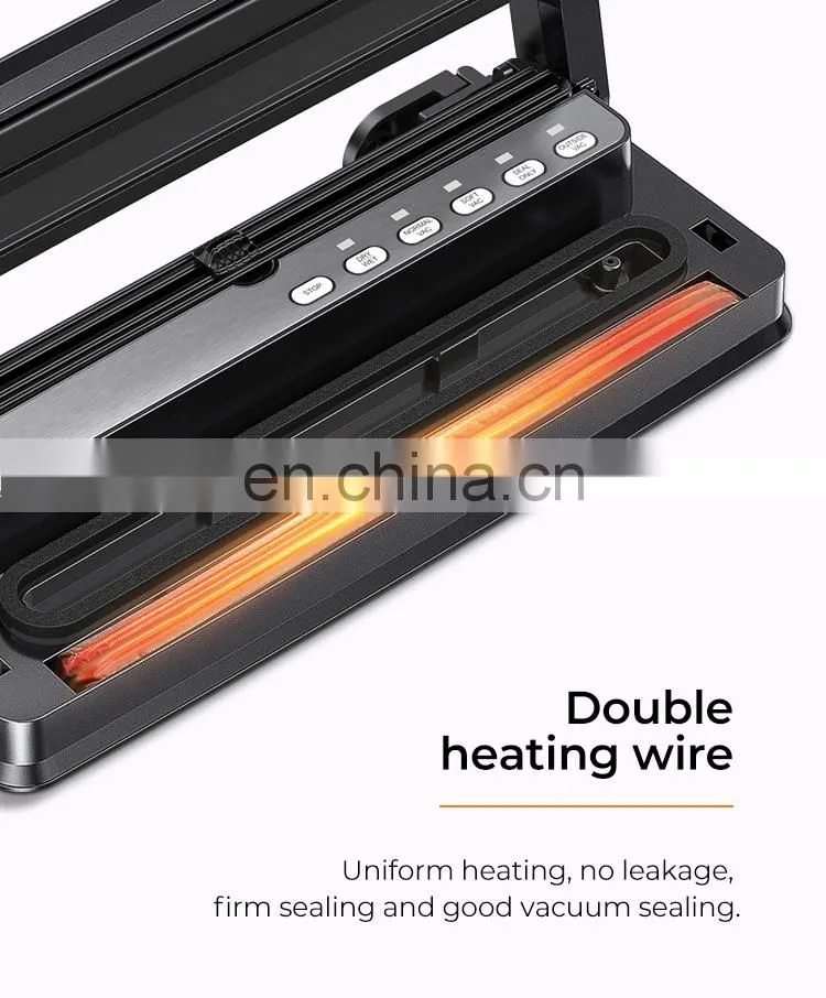 Vacuum Sealer Machine V63 Food Vacuum Air Sealing System for Food Saver Storage with Built-in Cutter Starter Kit Roll