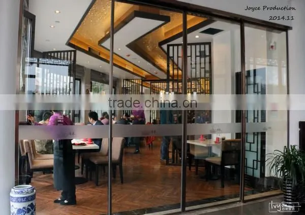 Commercial glass automatic sliding door mechanism