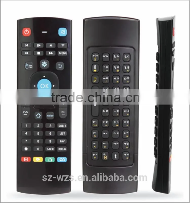 High Quality universal Air/fly Mouse Remote control for LED/LCD TV,Set Top Box andplayer etc