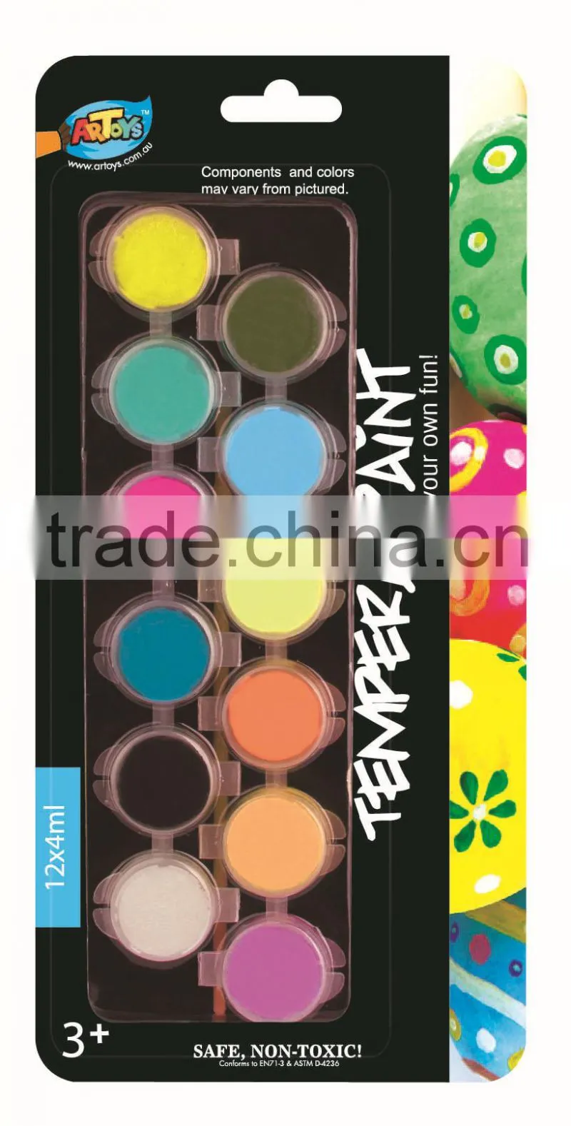12ct*4ml Tempera Paint