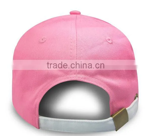 2015 Design High Quality Cheap Fancy 6 Panel Pink Cowboy Hat / Custom Baseball Cap