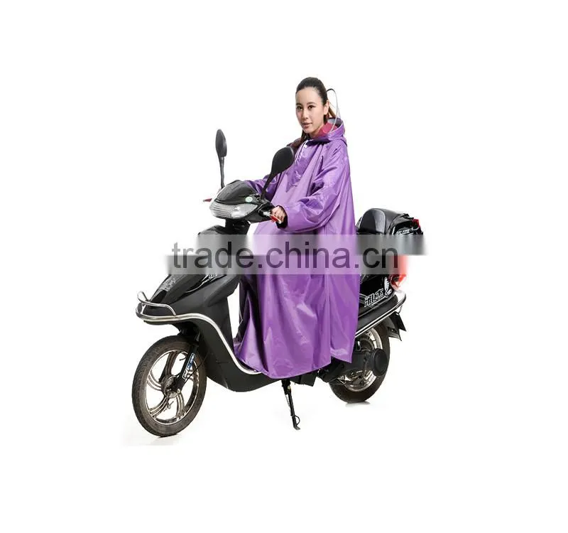 Unisex outdoor waterproof raincoat knee length raincoat