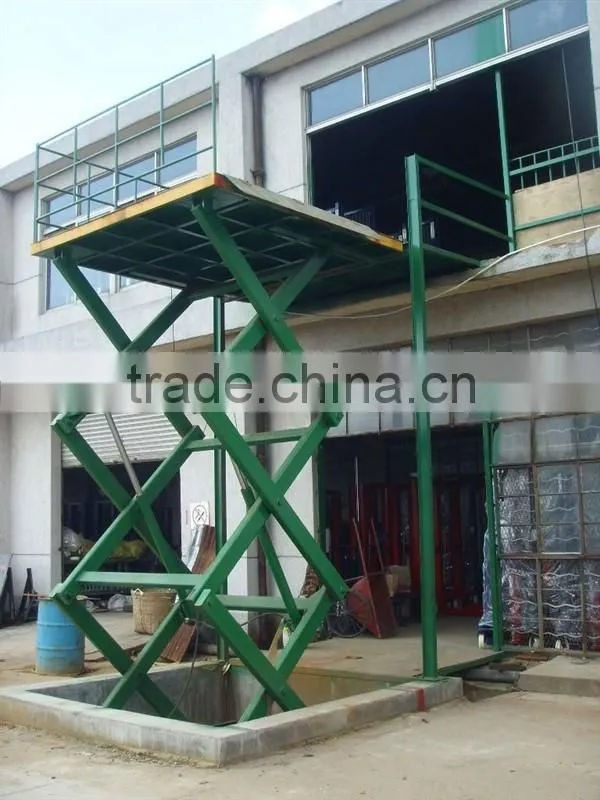 Warehouse cargo lifting equipment, electrical cargo lift table,freight elevator