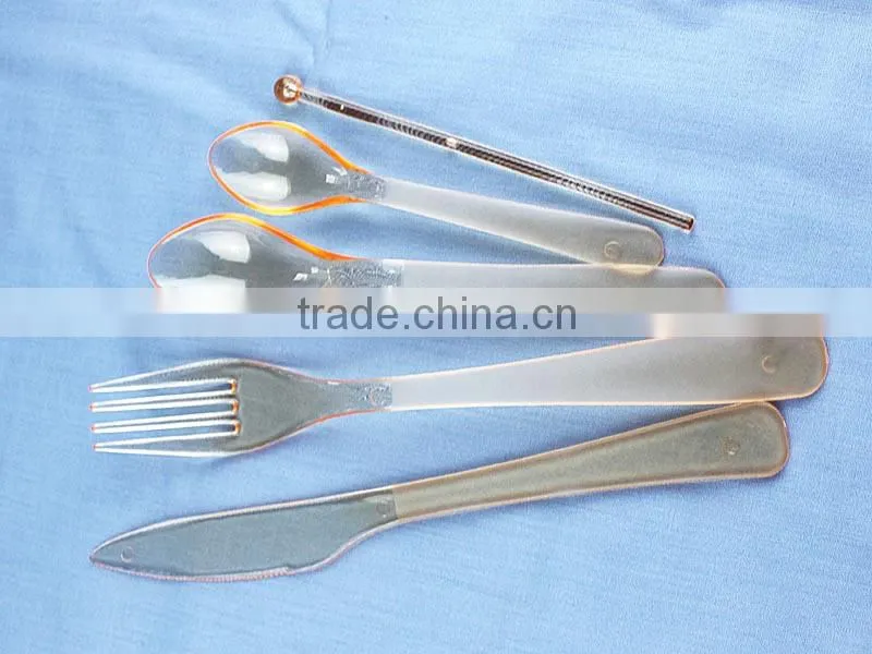Airline Plastic cutlery Set used in hotel ,airline ect