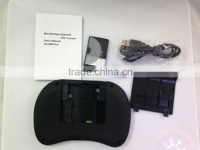 2.4G I8 mini wireless keyboard air mouse for smart android tv boxes mini wifi keyboard