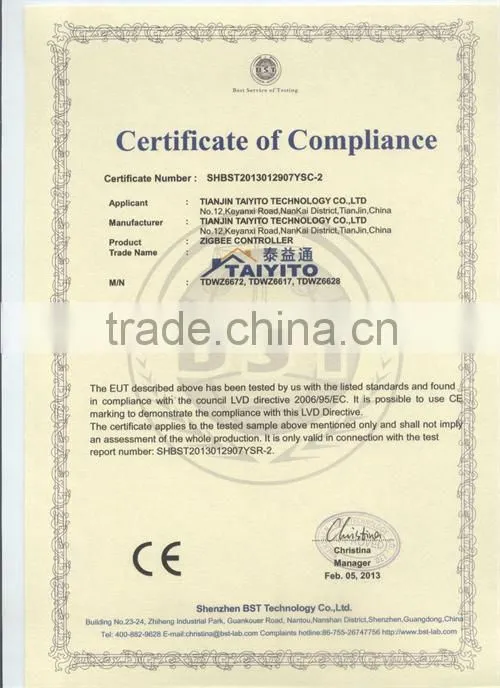 TAIYITO Zigbee Home Automation System/Zigbee Smart Home Products/Zigbee Controller/Zigbee Switch/Zigbee