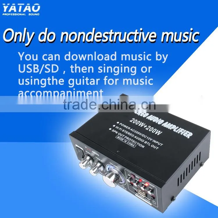 Digital Professional Amplifier YT-698D with usb/sd three colour