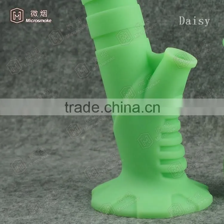 China manufacturers 216 new product silicone water bong rubber pipe for smoking 100% food grade silicone better than glass