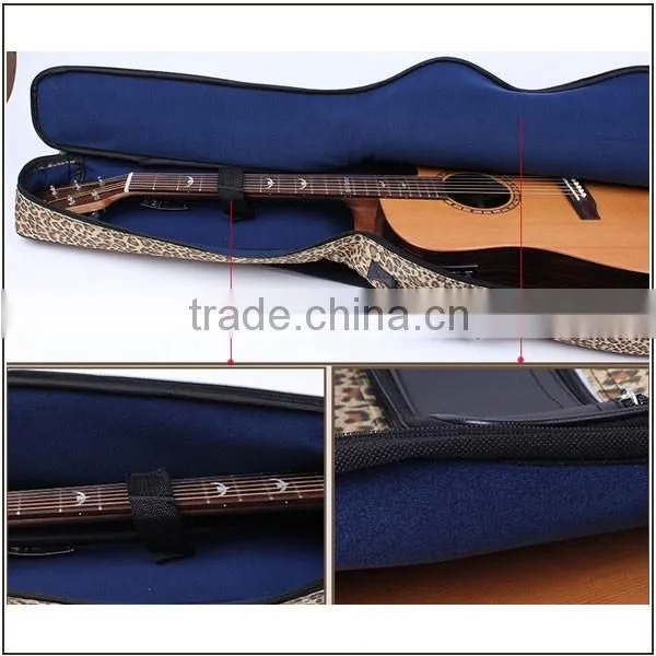 Velvet Padding Inerior leopard print Guitar Case/Hard shell Guitar Case