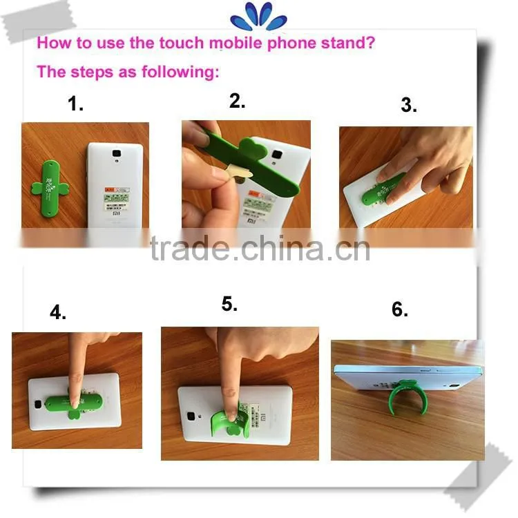 Popular printed your own logo mobile phone stand