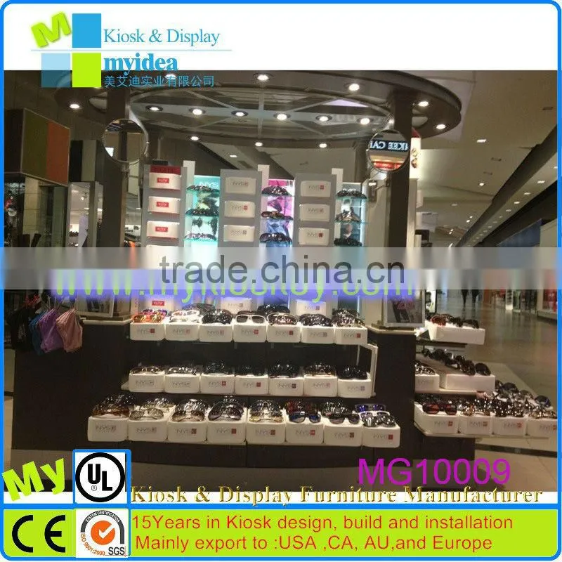 Factory sells directly sunglass display/wooden sunglasses display/sunglasses display cabinet with creative design for sale