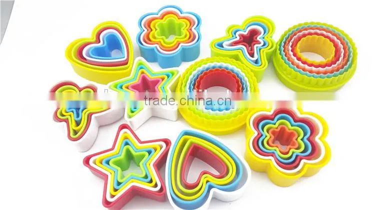 Plastic cookie cutter stamp
