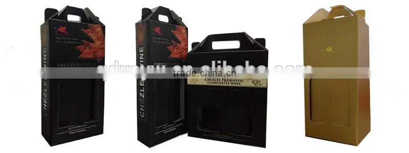 High Quality Red Wine Box Packaging, Wine Bottle Carton Box