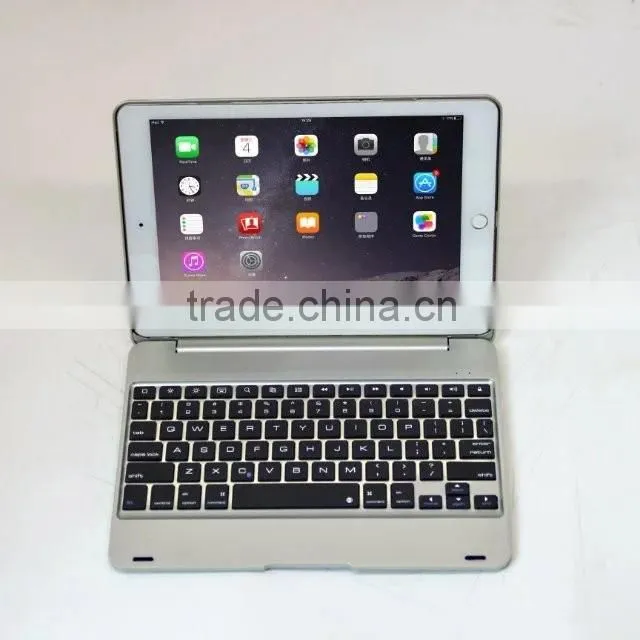 Bluefinger Factory supply clamshell Bluetooth keyboard case for newest iPad Pro&iPPAD Air 2 with coloreful protective case