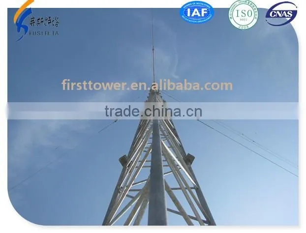 Guyed communication telecom towers