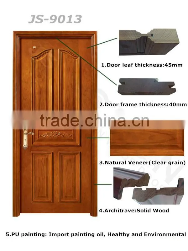 China 100% solid wood door