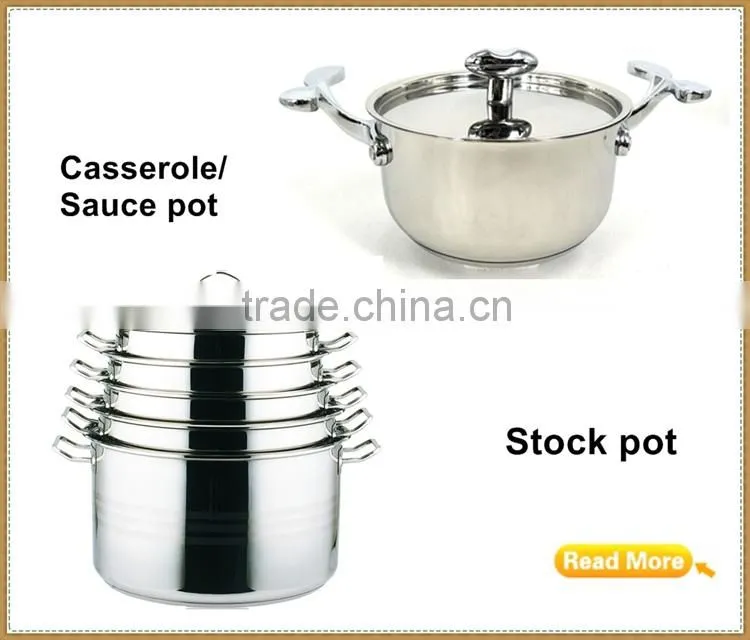 MSF decal flowers12pcs stainless steel cookware set with SS lid MSF-3823