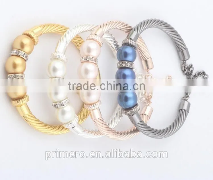 New Women Jewelry 316L Stainless Stee Bracelet Steel Wire And Cable Flex Bangles