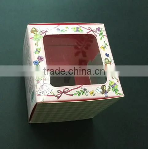 Professional custom high quality, beautify cosmetic packaing boxes with pvc window