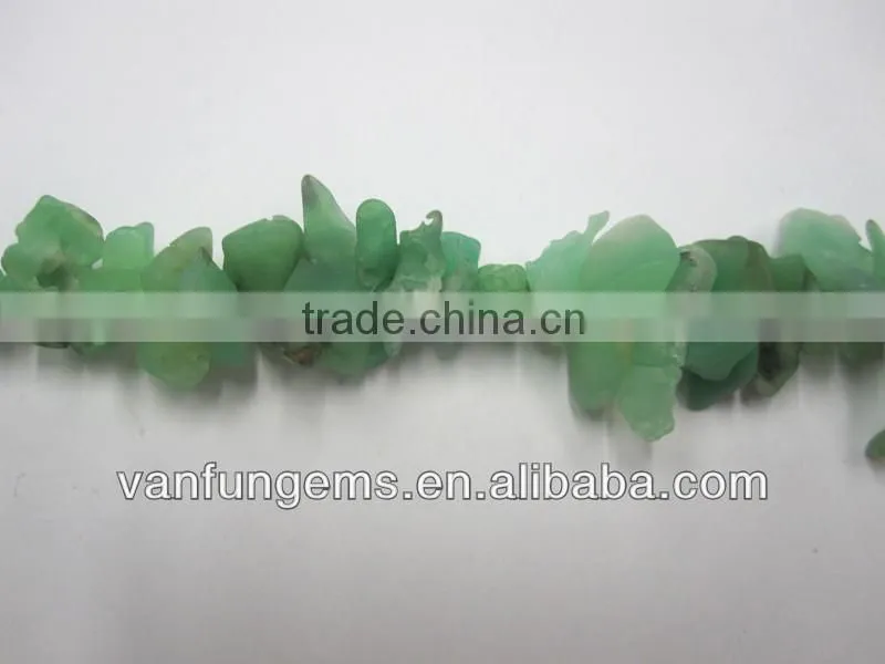 Natural Gemstone Beads Chrysoprase Rough Nuggets