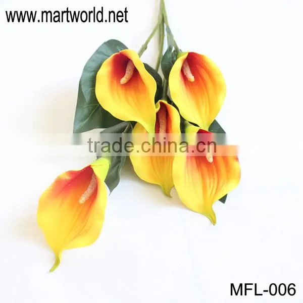 Factory price artificial flower for wedding events&party; Emulational Calla lily(MFL-006)