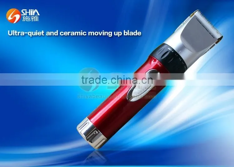 Hot Selling Manual Wireless Electric Ceramic Baby Hair Trimmer Hairdressing Salon Products Stainless Steel Cutting Blade
