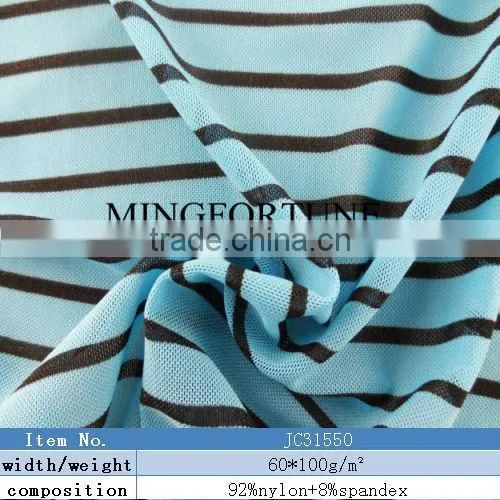 Flower Printed Fabric Knit Nylon Spandex fabric for swimwear