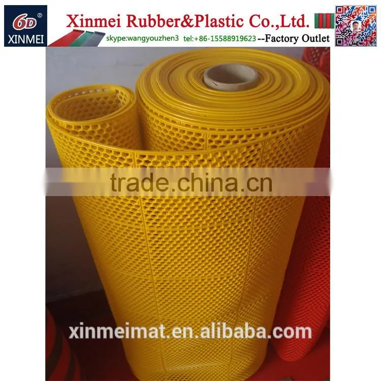 honeycomb hollow out pvc plastic floor Fold able door mat wholesale in rolls
