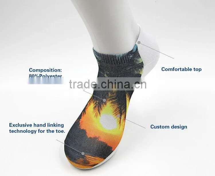Bulk Custom Design Wholesale Printed Sport Socks