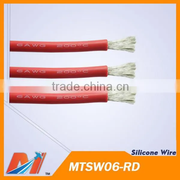 Maytech Black 6AWG Power wire cable soft Silicon Power Wire