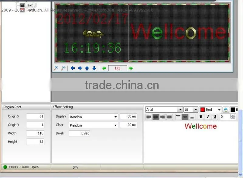 Led asynchronous display control card
