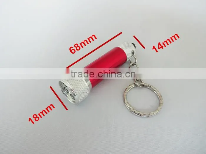 aluminium led mini flashlight led torch keyring, chinese led flashlight keychain, cheap keychain led flashlight wholesale