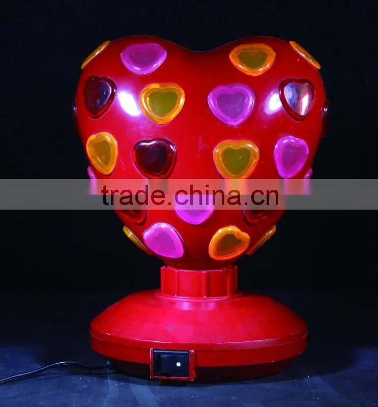 Party decoration disco light heart shape