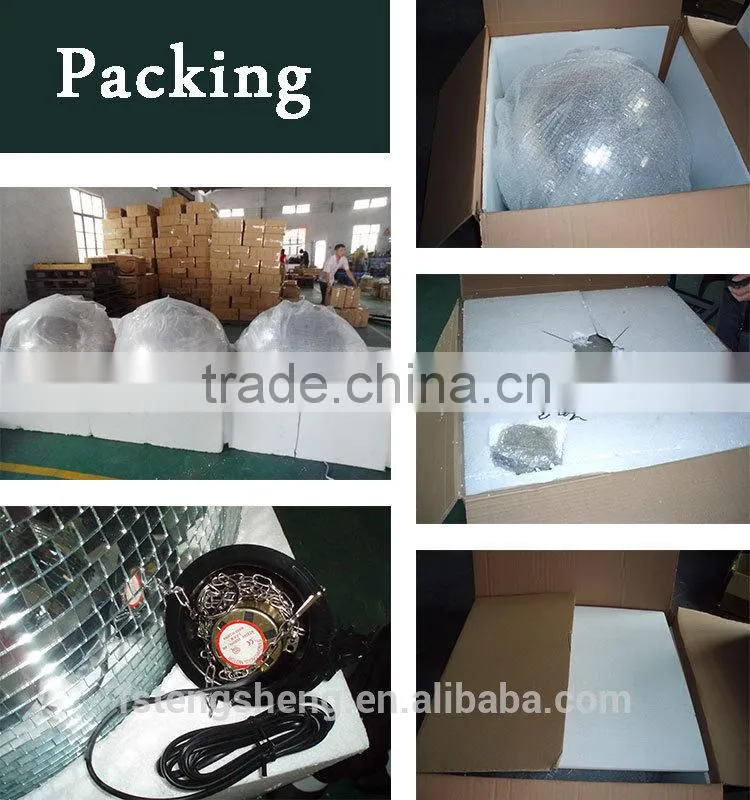 4'disco mirror ball decoration christmas with color LED